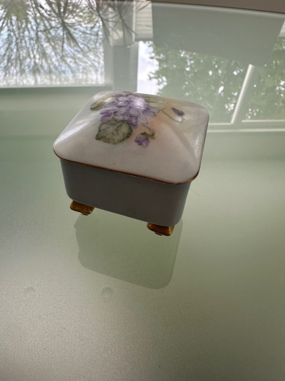 Hand Painted Vintage Trinket Holder